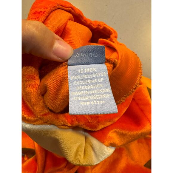 Disney Store Baby Tigger Halloween Costume Hooded Padded Belly 12 Months - Picture 5 of 5